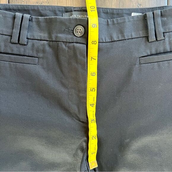 ANN TAYLOR The Cotton Crop Pant Dress Pants Black Size 6 - Picture 7 of 9